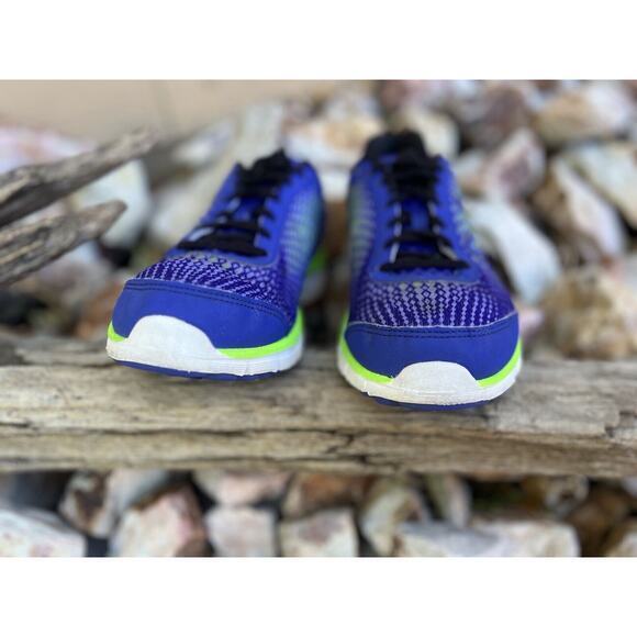 New Balance Womens Size 9.5 Purple Neon Green Cushioning Shoes‎ Sneakers W575BL1 - Picture 4 of 9